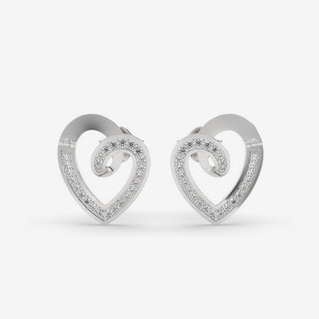 The Heartbeat Stud Earrings