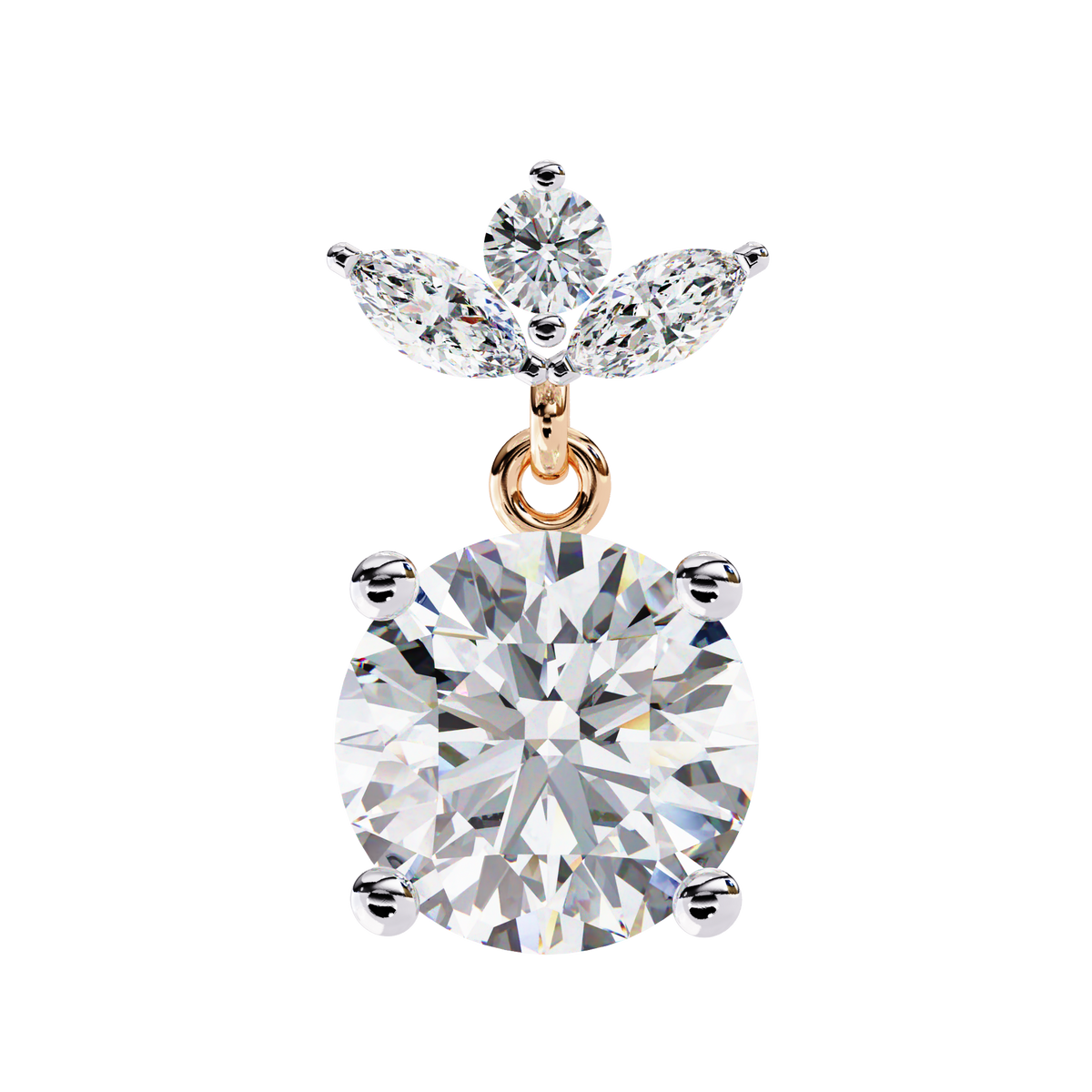 Trinity Solitaire Earring