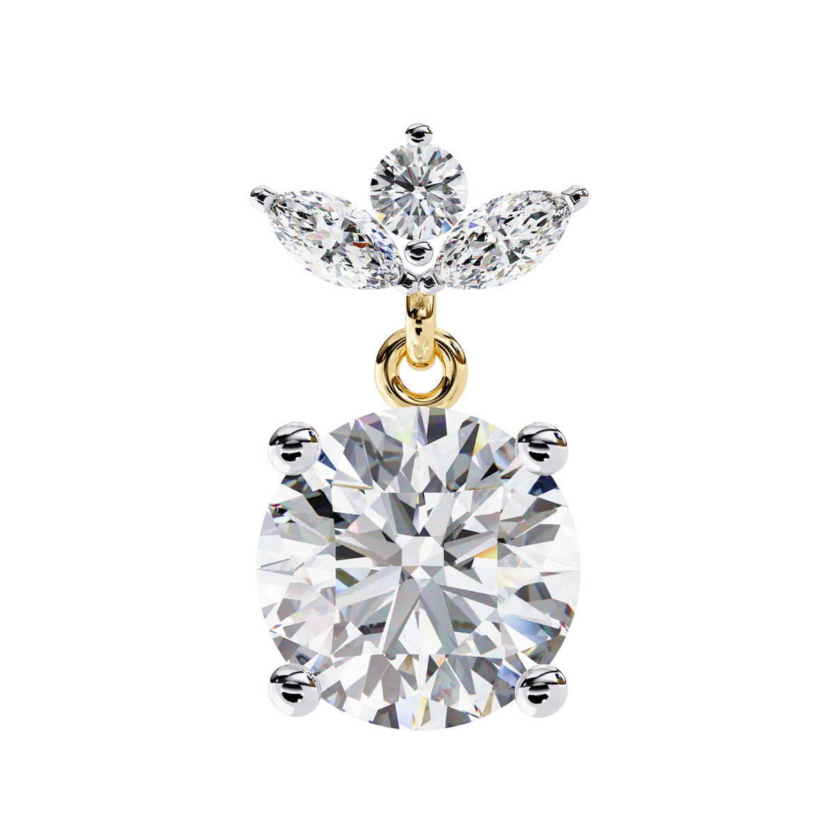 Trinity Solitaire Earring
