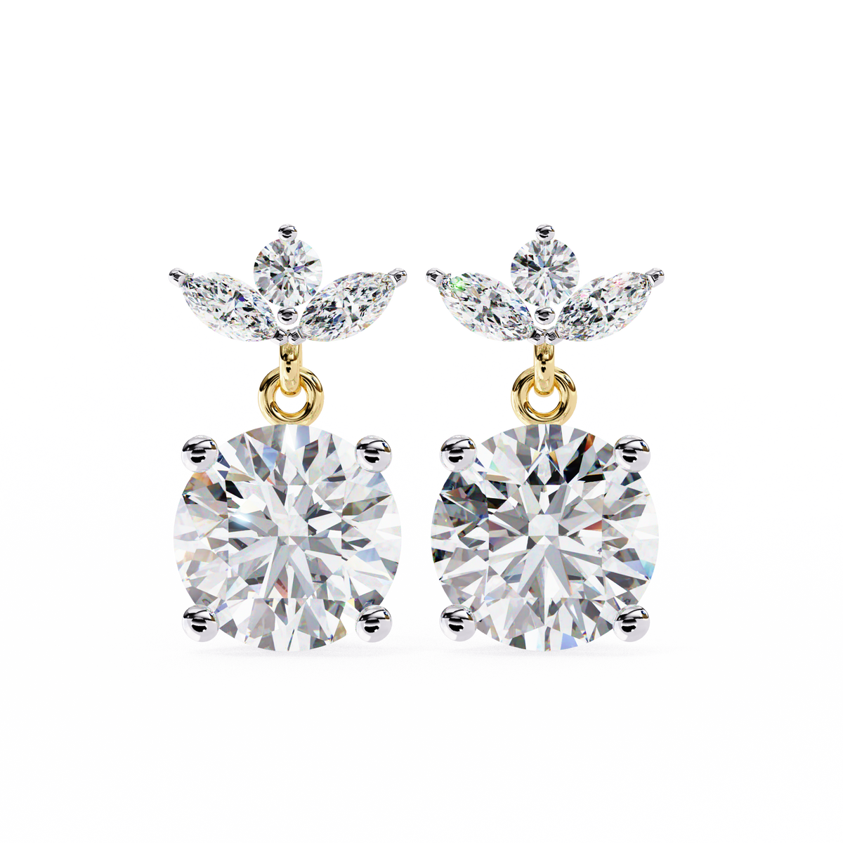 Trinity Solitaire Earring