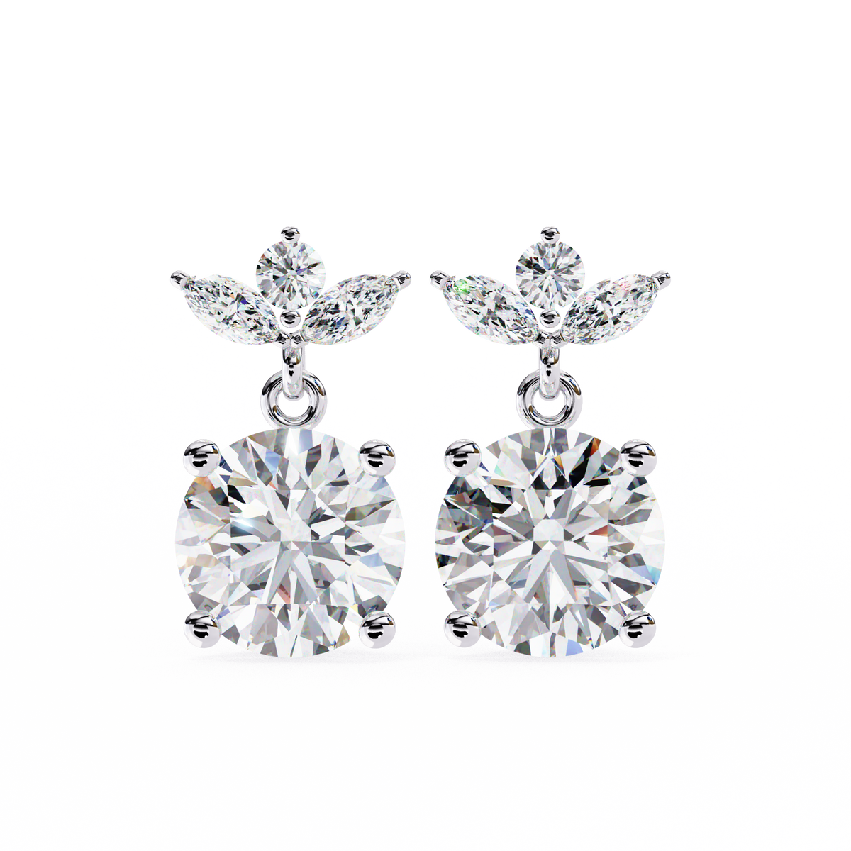 Trinity Solitaire Earring