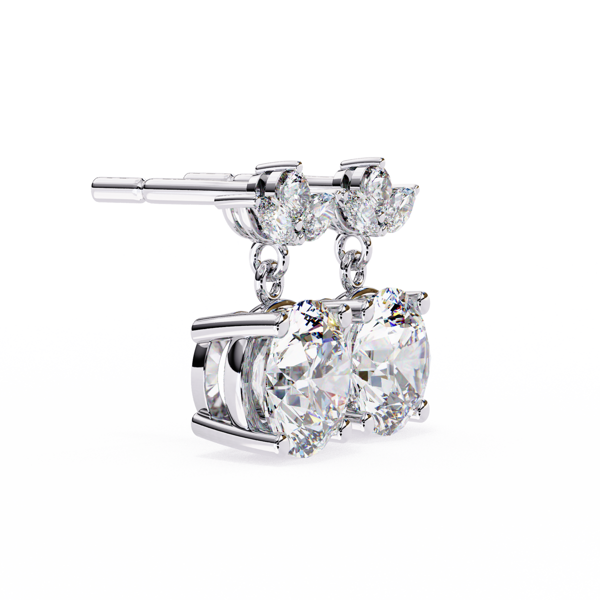 Trinity Solitaire Earring