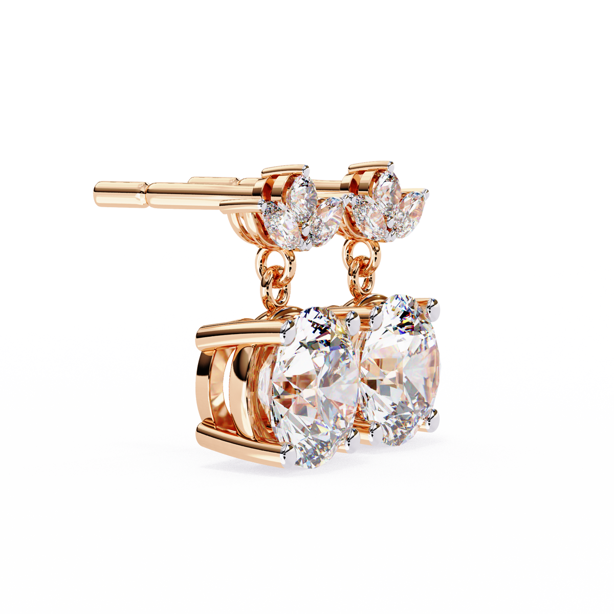 Trinity Solitaire Earring