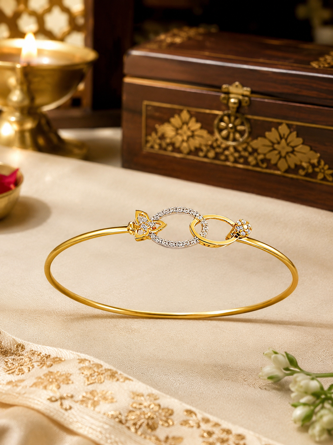 Infinity Loop Diamond Bracelet