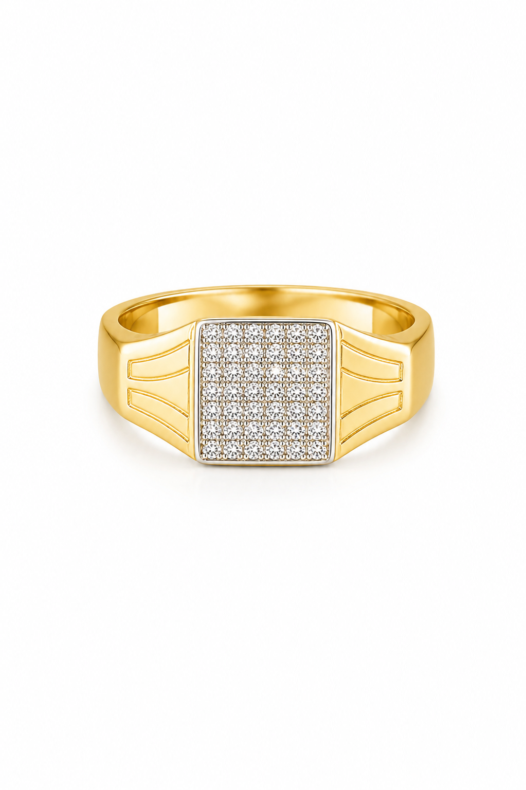 Regal Square Men?s Ring