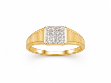 Diamond Grid Ring