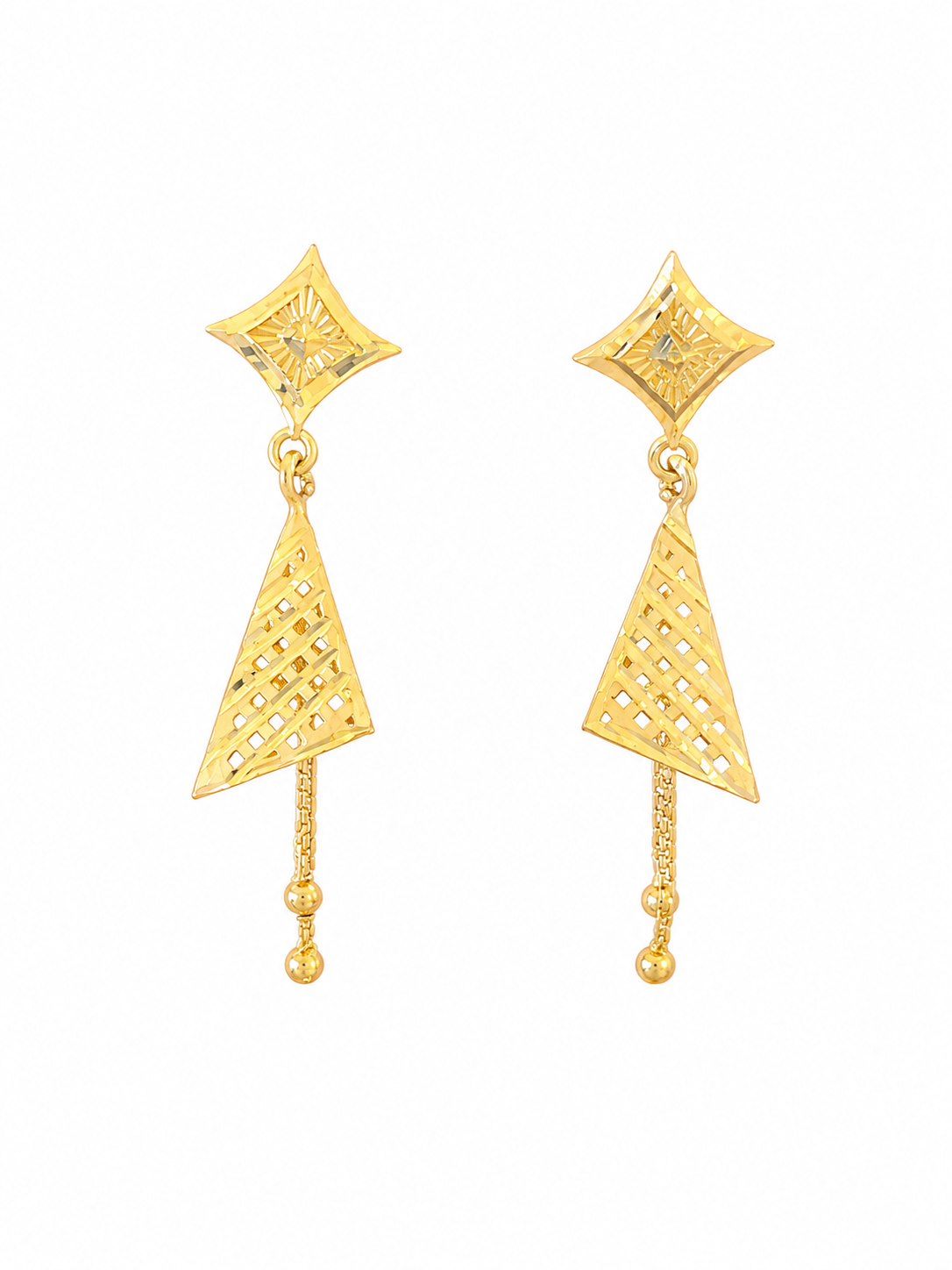 Golden Rhythm studs