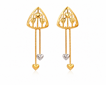 Heart Cascade Earrings