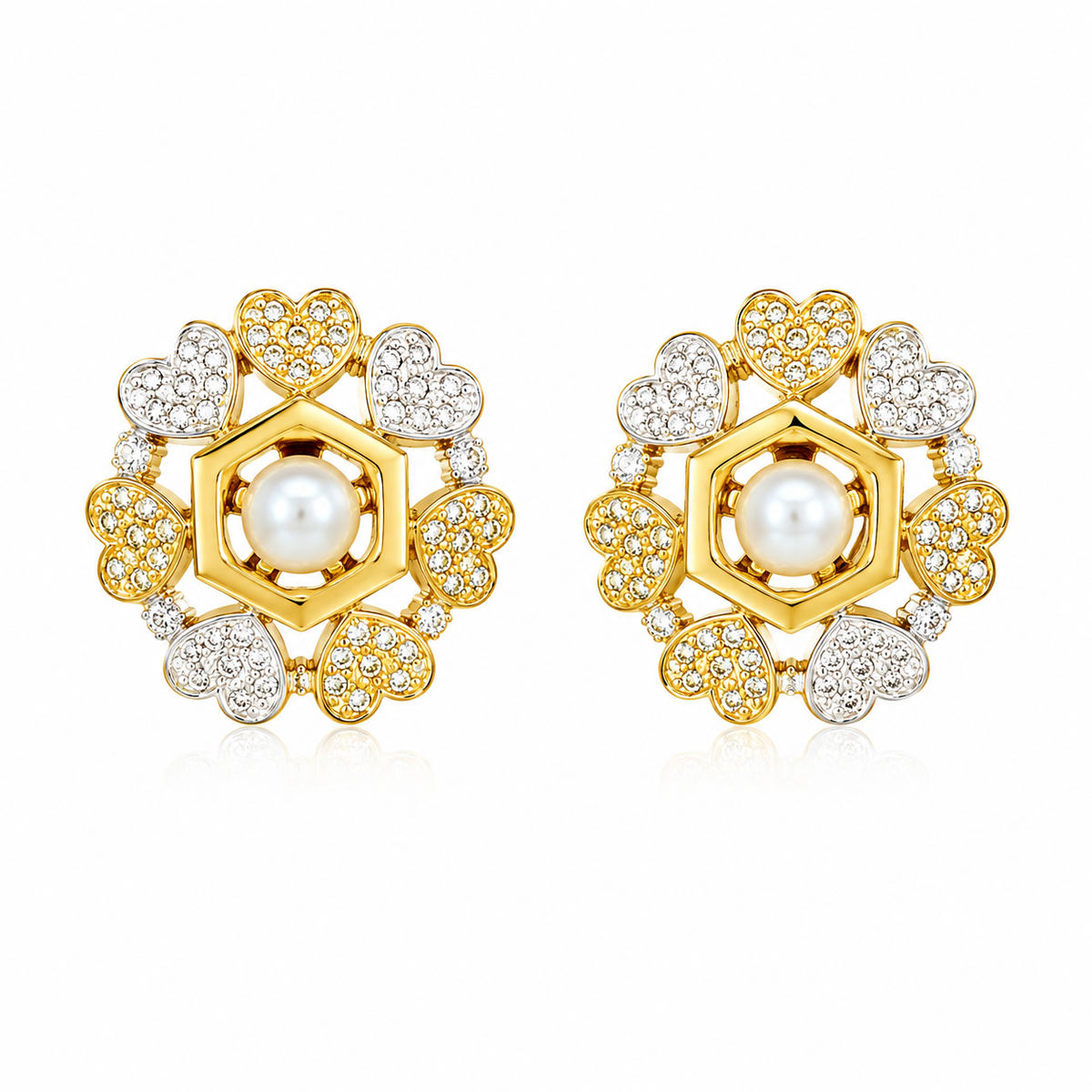 Pearl Petal Studs
