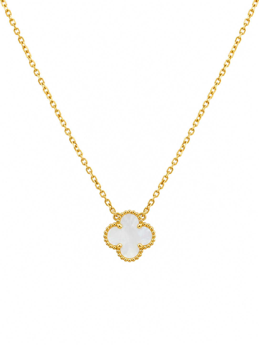 Clover Pearl Pendant Necklace
