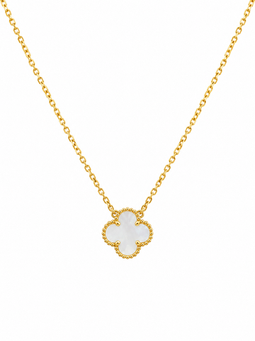 Clover Pearl Pendant Necklace