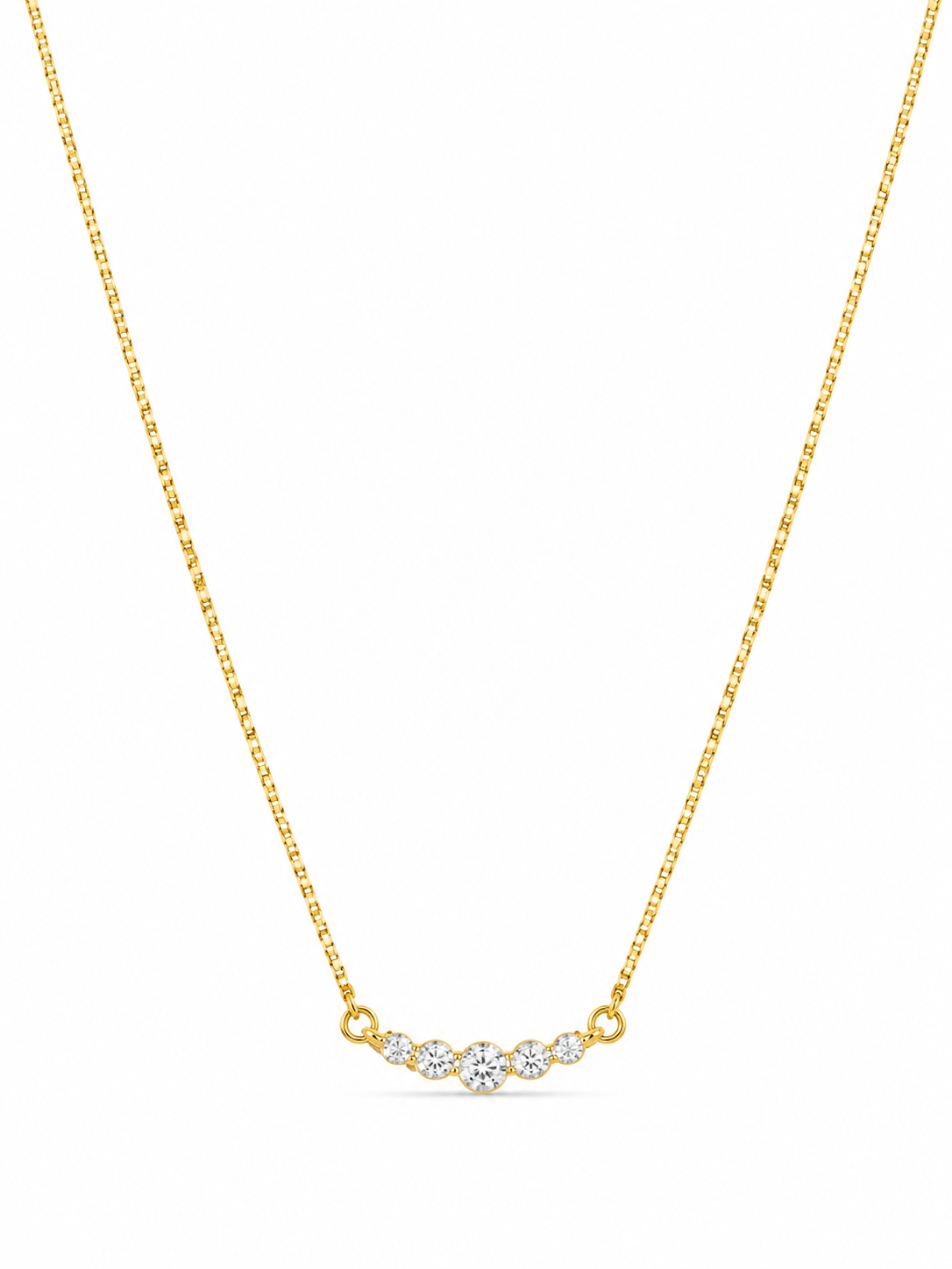 Diamond Line Minimal Necklace