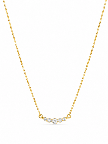Diamond Line Minimal Necklace