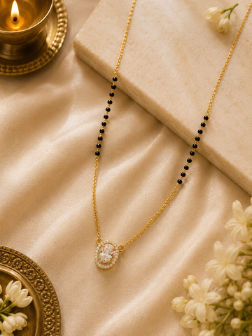 Crystal Bead Mangalsutra