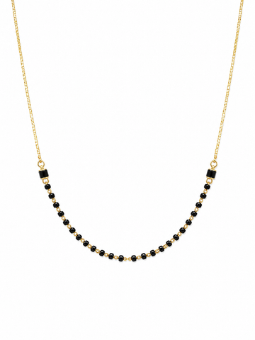 Black bead Mangalsutra chain
