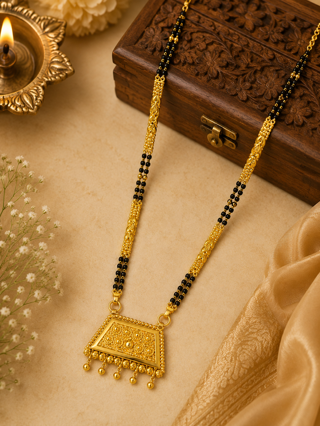 Rajwadi temple Mangalsutra