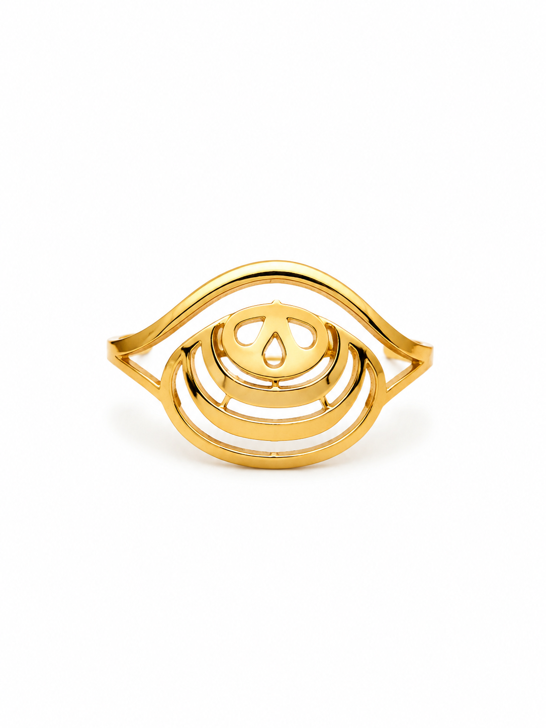 Golden Nazar Ring