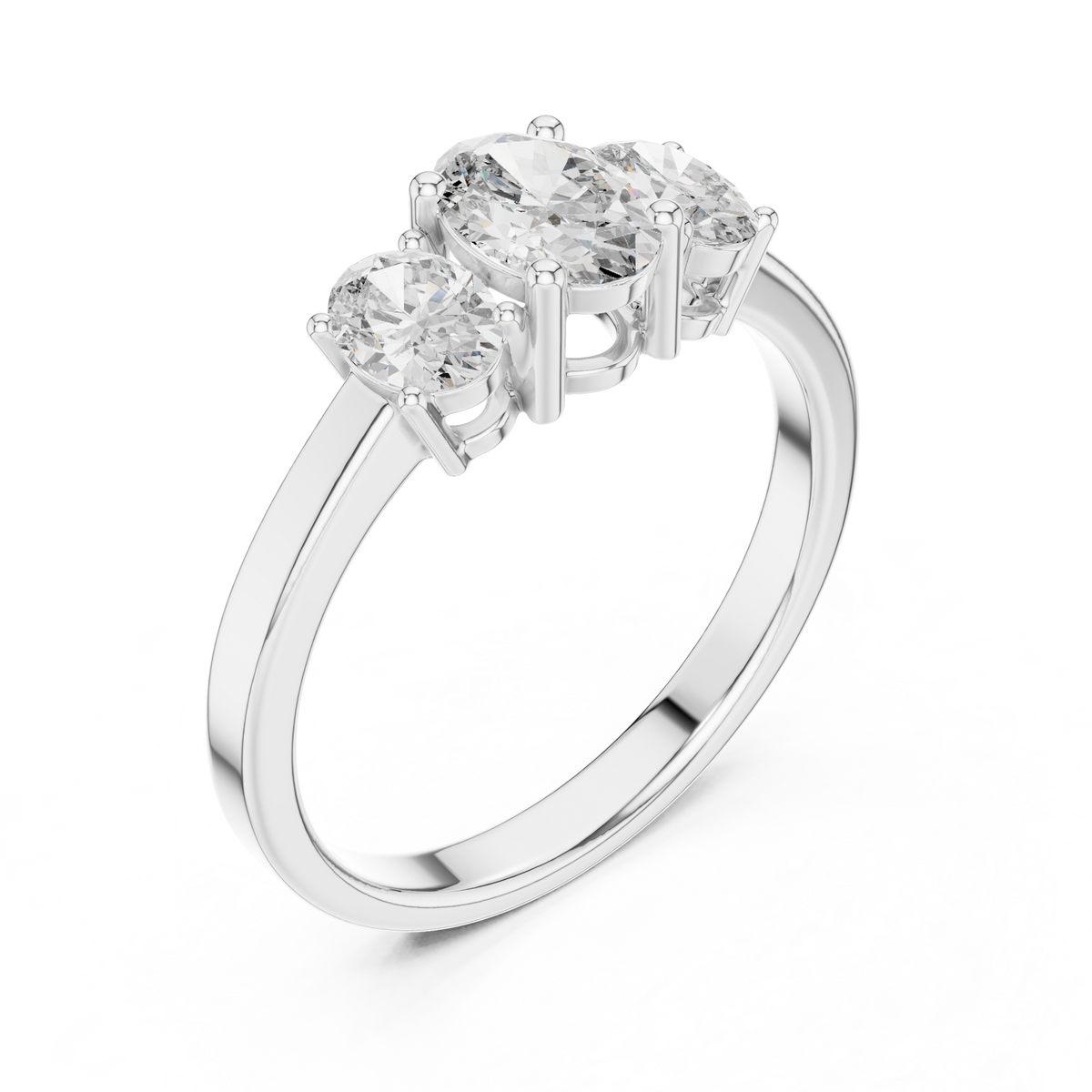 Samantha Three Stone Ring