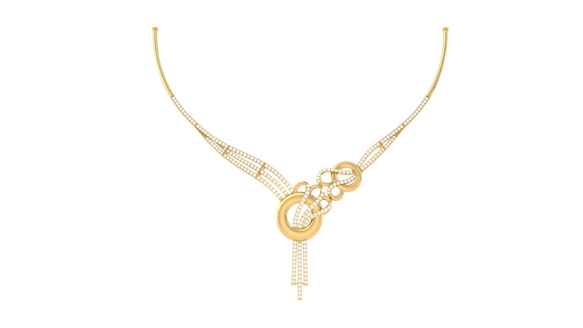 Zinnia Diamond Necklace