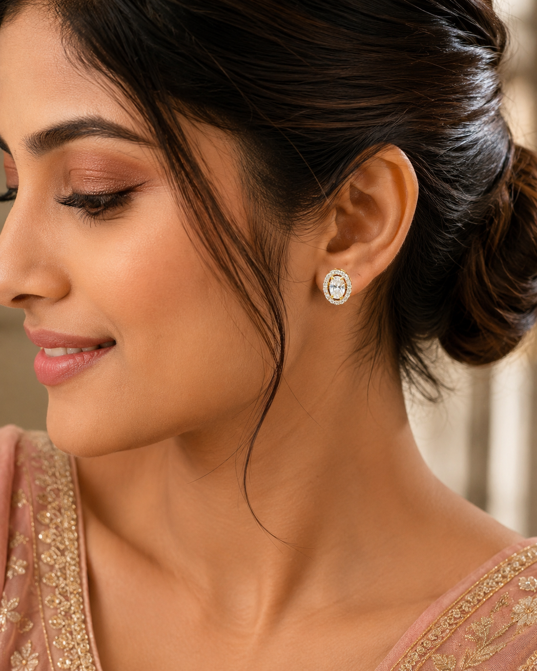 Halo Spark Stud Earrings