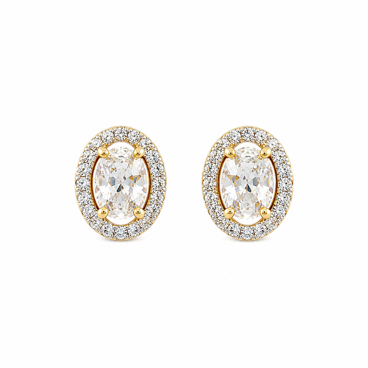 Halo Spark Stud Earrings