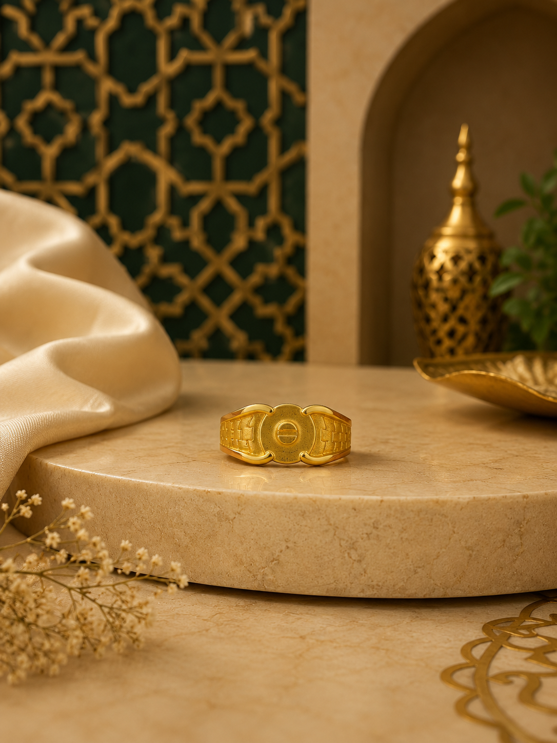 Heritage Lock Band Ring
