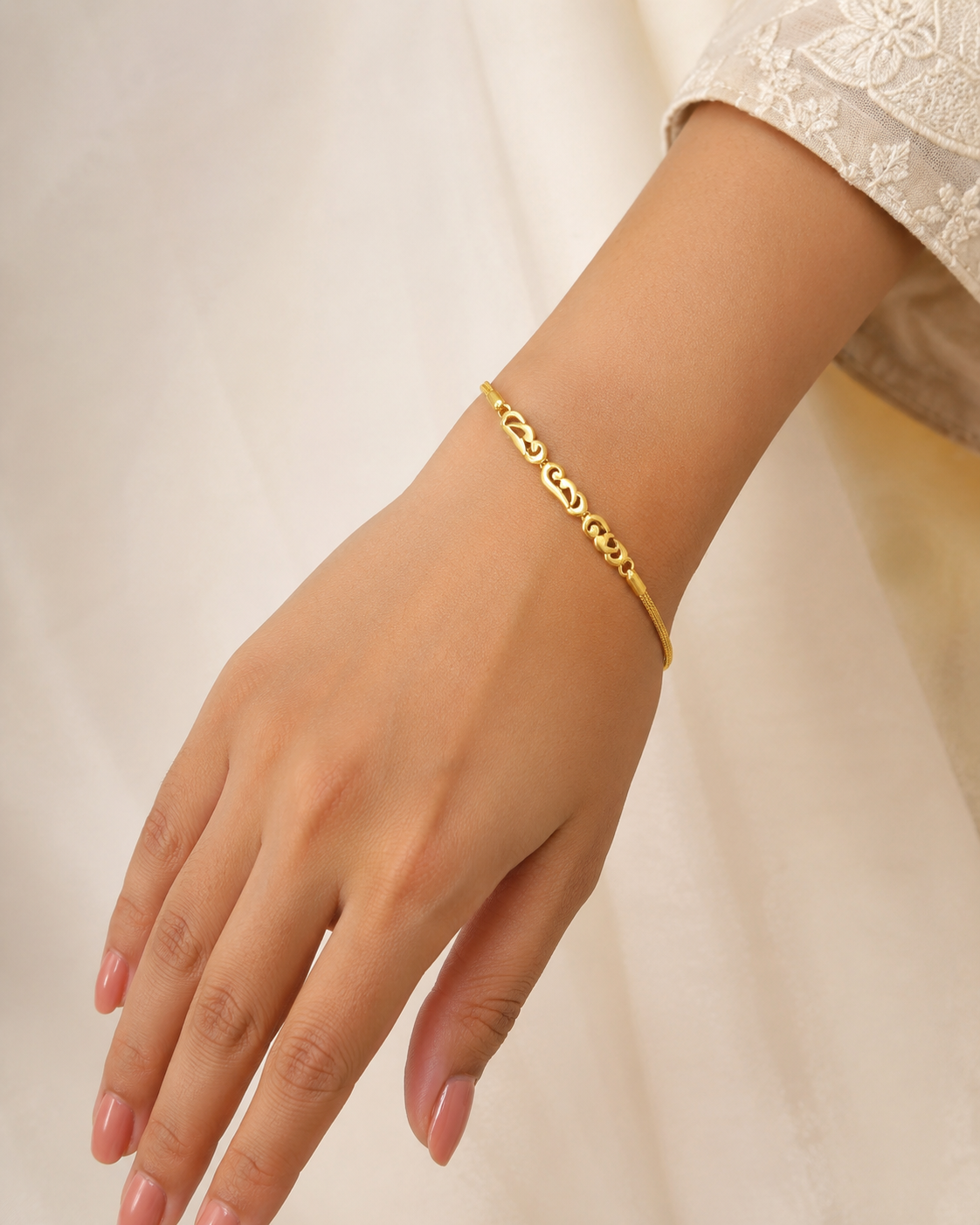 Golden Charm Chain Bracelet
