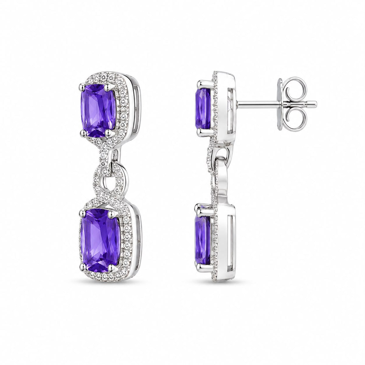 Amara Violet Studs