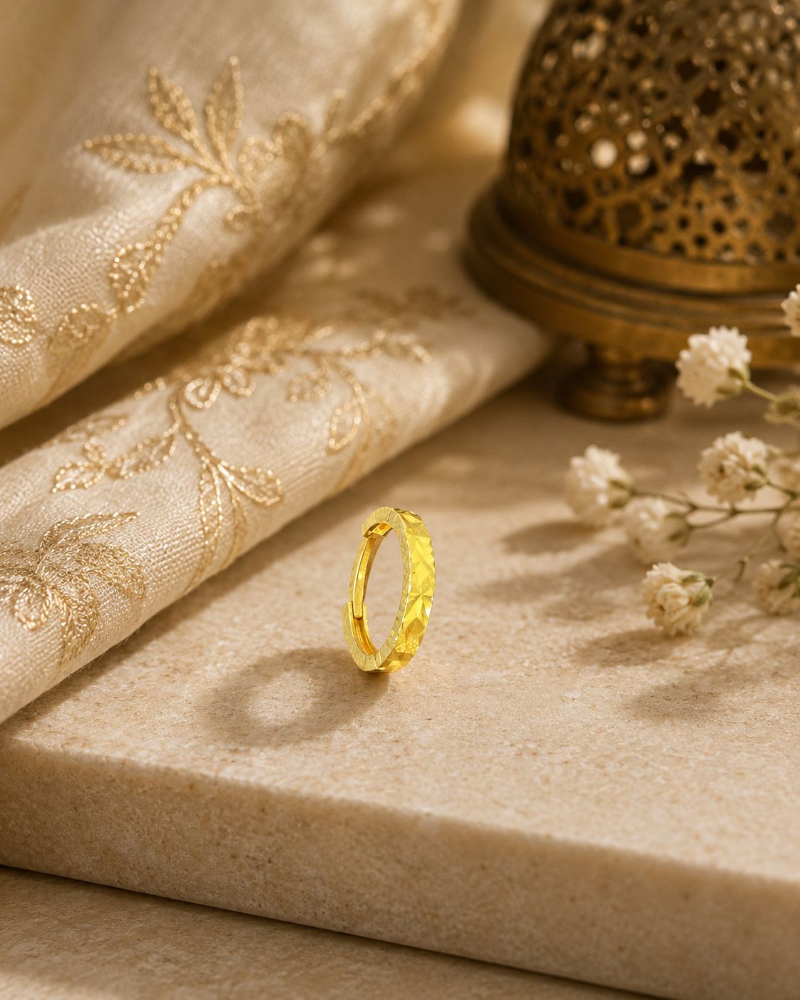 Golden Glimmer Hoop