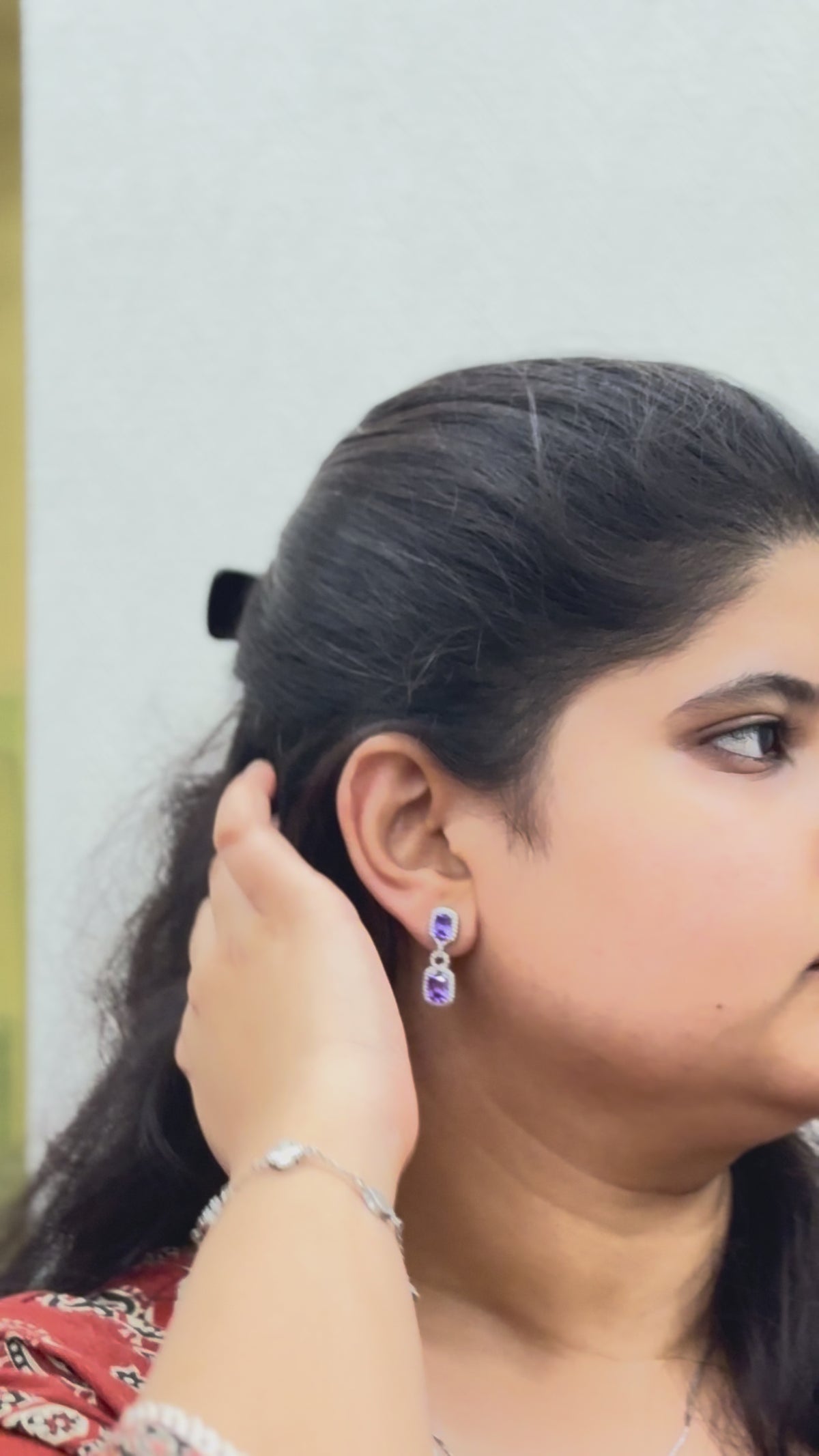 Amara Violet Studs